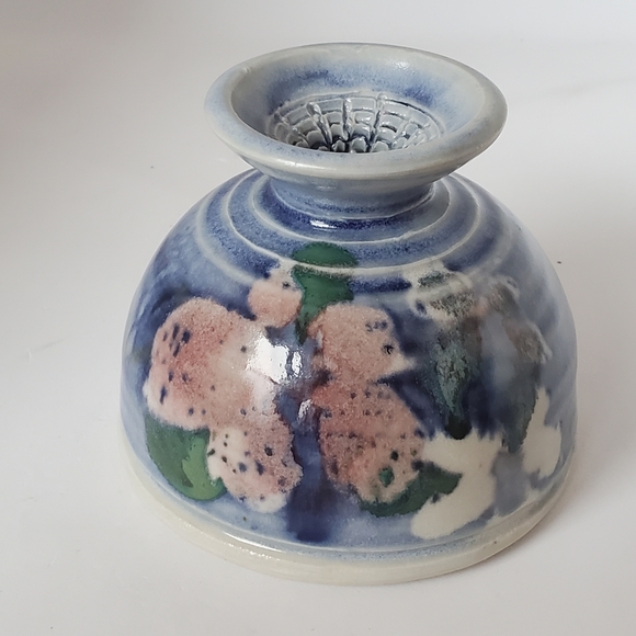 Signed Studio Pottery Candle Holder - Picture 3 of 7